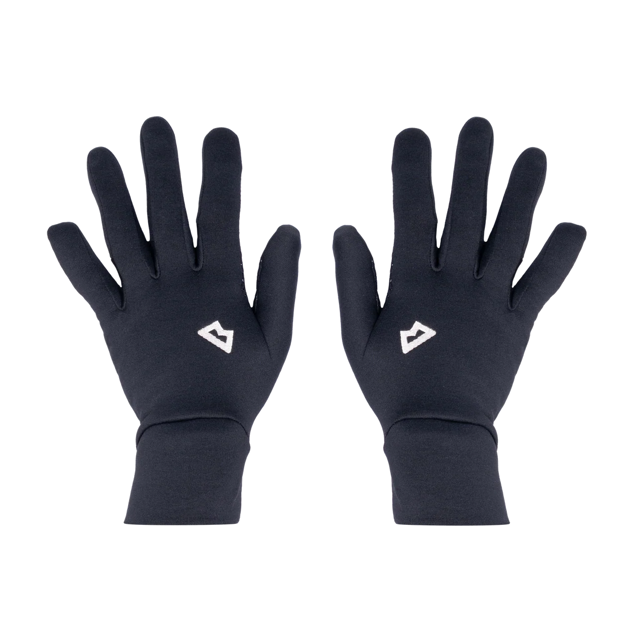 Mountain Equipment Stretch Fleece Grip Women's Glove in Black - Palm and Back of Hand