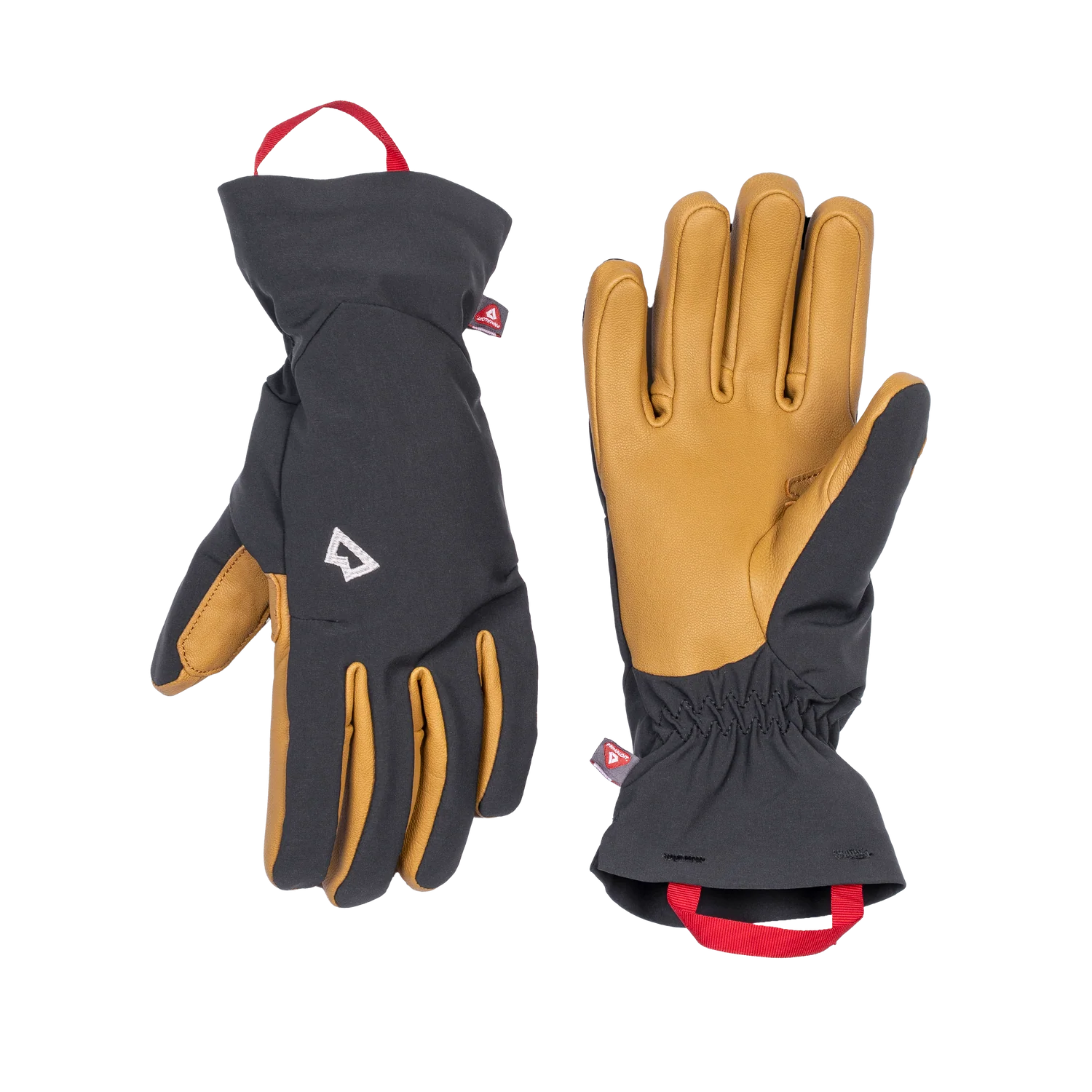 Mountain Equipment Super Alpine Women's Gloves in Black/Tan - Back