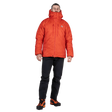 Mountain Equipment Super Oreus Men's Jacket in Magma - Front, worn