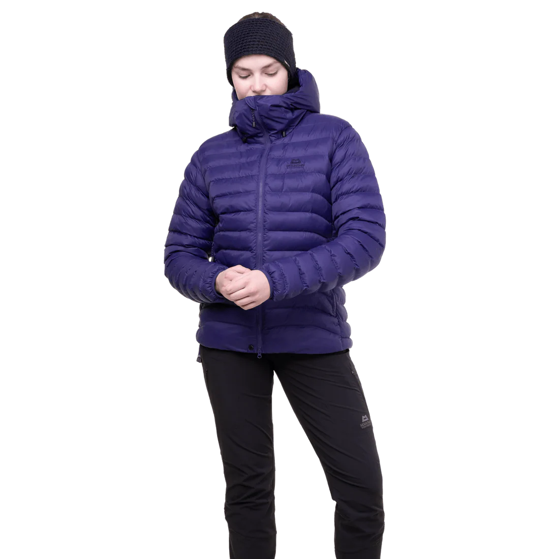 Mountain Equipment Superflux Women's Jacket in Amethyst/Cosmos - Full Length Side