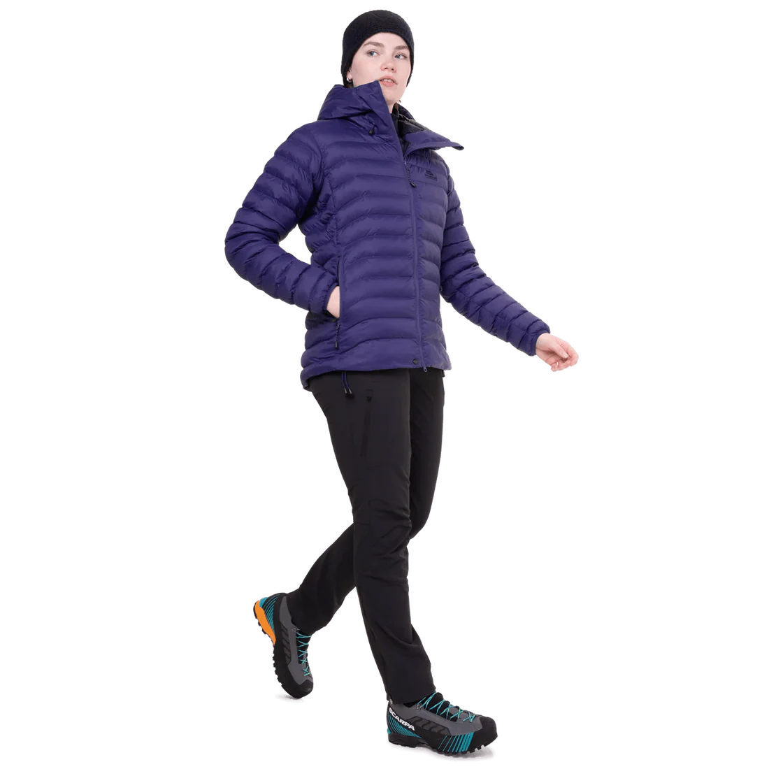 Mountain Equipment Superflux Women's Jacket in Amethyst/Cosmos - Walking Back
