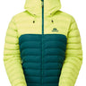 Mountain Equipment Superflux Women's Jacket in D Teal/Fresh Green - Product Preview