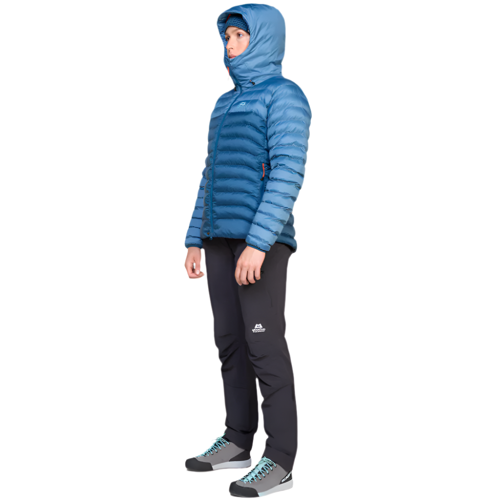 Mountain Equipment Superflux Women's Jacket in Majolica/Stellar - Walking Side