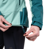Mountain Equipment Tacul Women's Jacket in Lichen/Deep Teal - Hem Drawcord