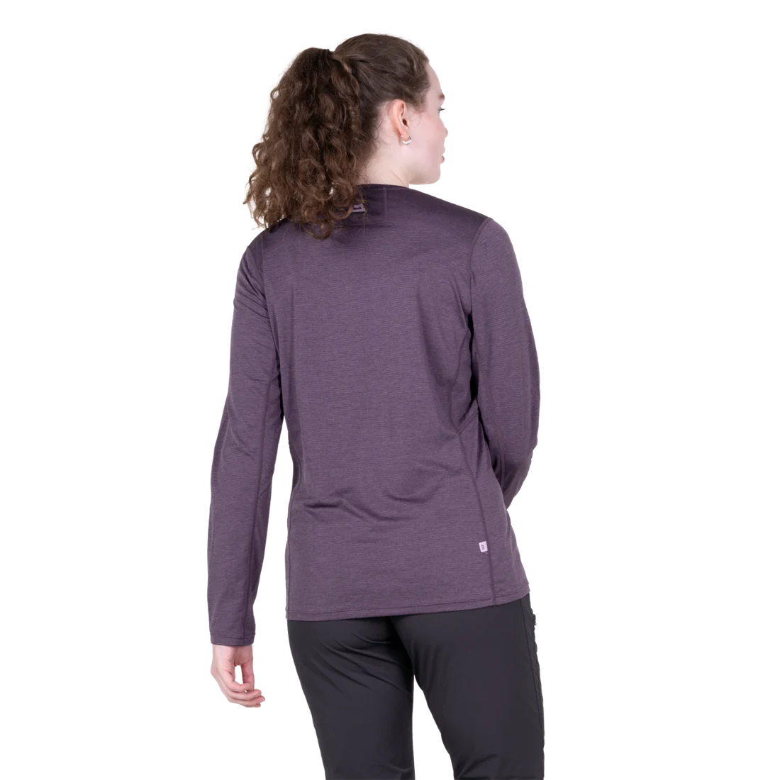 Mountain Equipment Tempi Women's LS Tee in Nightshade - Back view