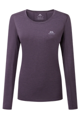 Mountain Equipment Tempi Women's LS Tee in Nightshade - Flat front