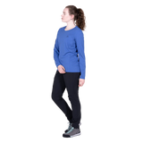 Mountain Equipment Tempi Women's LS Tee in Majolica Blue - Three quarter view