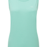 Mountain Equipment Tempi Women's Tank in Aqua - Flat front