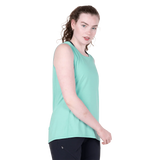 Mountain Equipment Tempi Women's Tank in Aqua - Front view