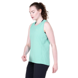Mountain Equipment Tempi Women's Tank in Aqua - Side walking