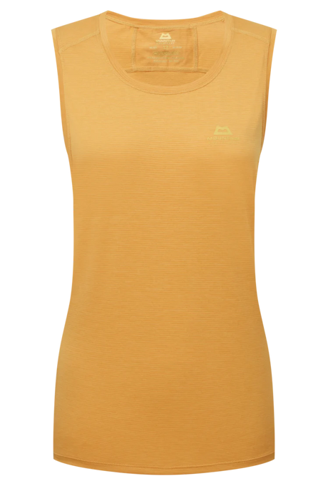 Mountain Equipment Tempi Women's Tank in Butterscotch - Flat front