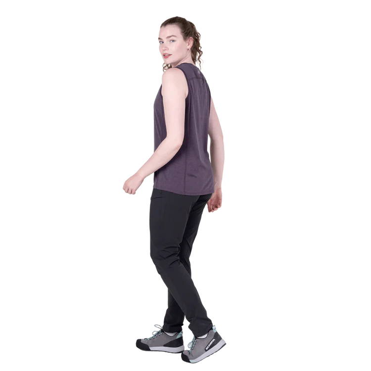 Mountain Equipment Tempi Women's Tank in Nightshade - Back walking