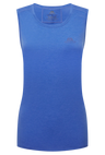 Mountain Equipment Tempi Women's Tank in Vivid Blue - Flat front