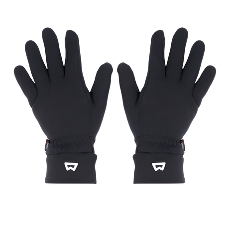 Mountain Equipment Touch Screen Gloves in Black - Back of Hand