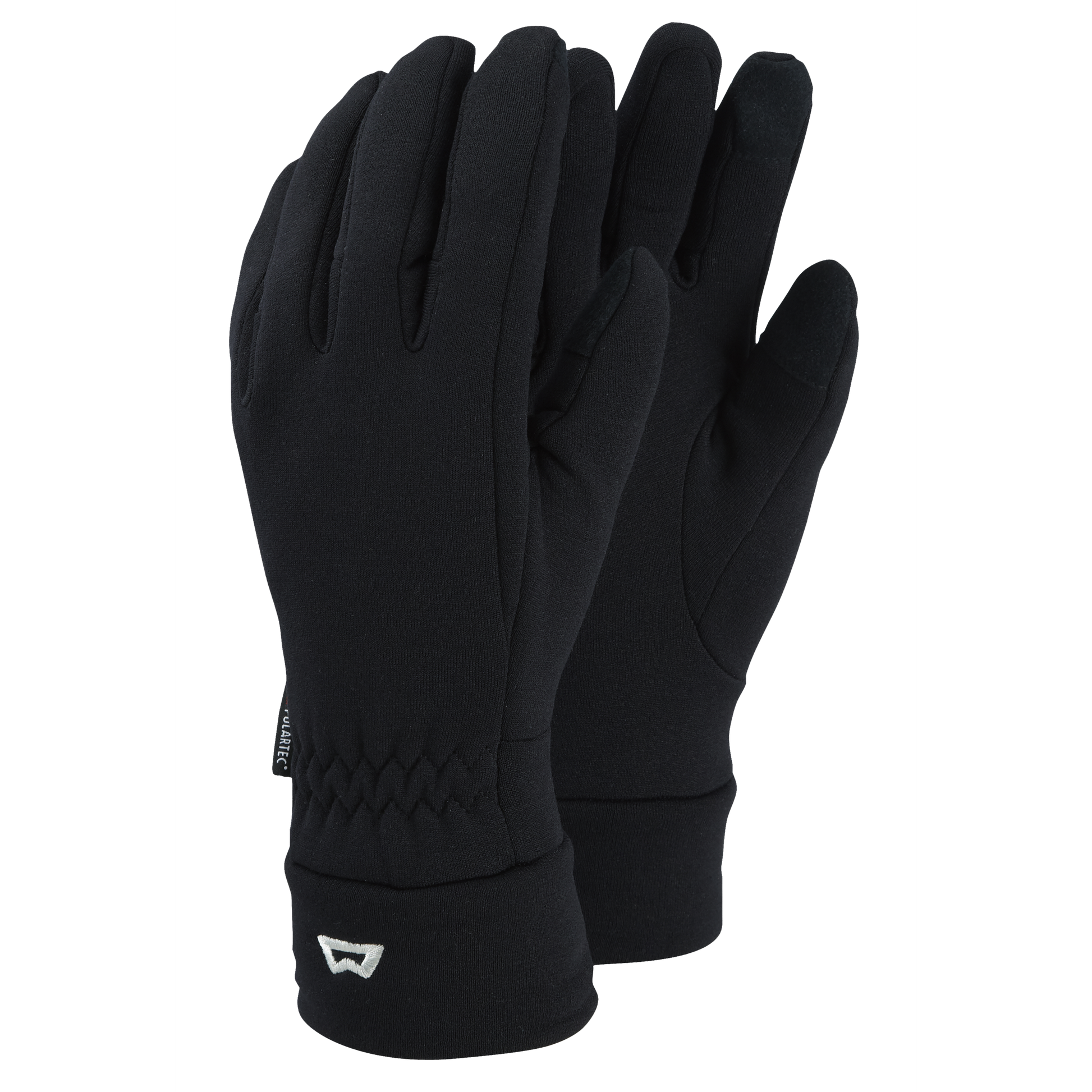 Mountain Equipment Touch Screen Gloves in Black - Front Product Shot