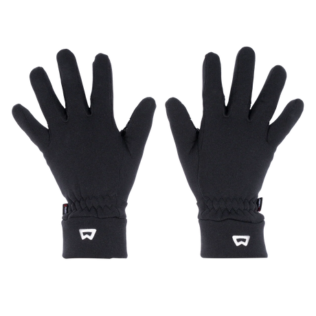 Mountain Equipment Touch Screen Grip Gloves in Black - Palm and Back of Hand