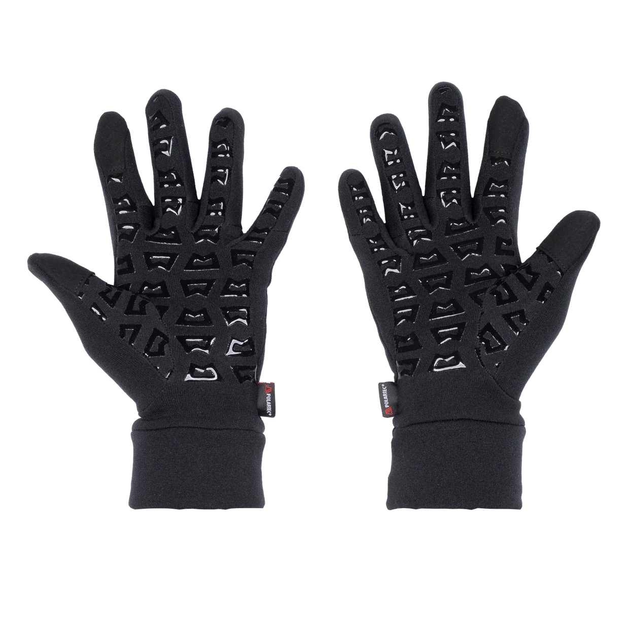 Mountain Equipment Touch Screen Grip Women's Gloves in Black - Silicone Grip Palm Detail