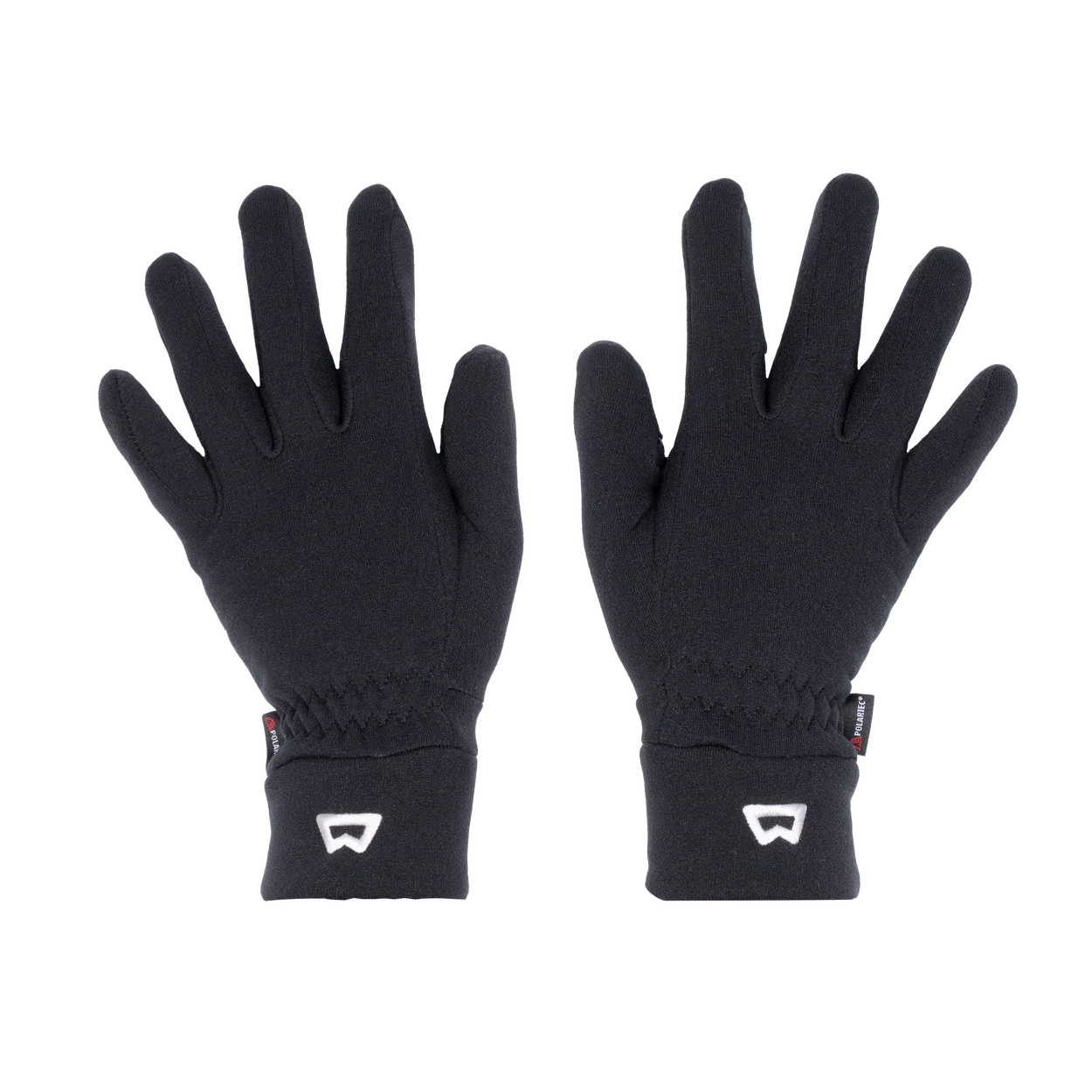 Mountain Equipment Touch Screen Grip Women's Gloves in Black - Palm and Back of Hand