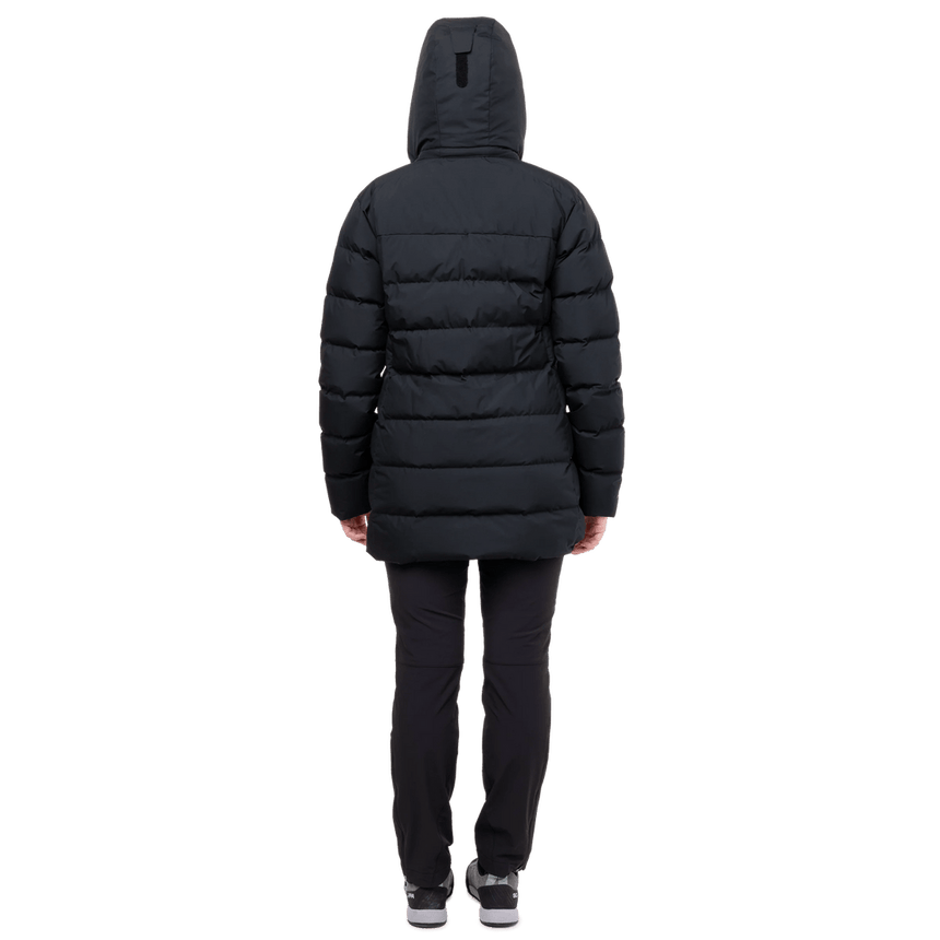 Mountain Equipment Tromso Women's Parka in Black - Back Fit