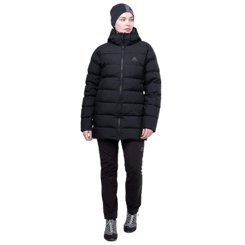 Mountain Equipment Tromso Women's Parka in Black - Front Fit