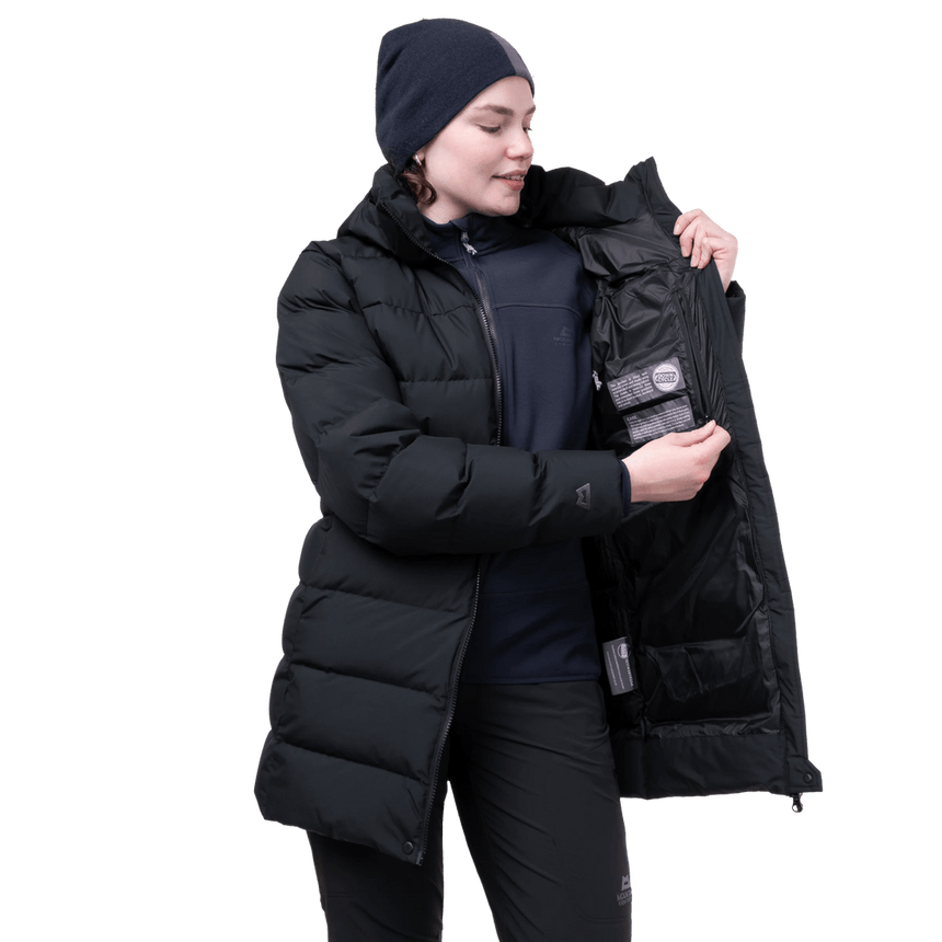 Mountain Equipment Tromso Women's Parka in Black - Inner Zipped Pocket