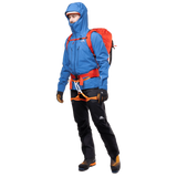 Mountain Equipment Tupilak Men's GORE-TEX Jacket in Atlantic Blue - Climbing View on Model