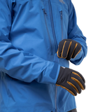 Mountain Equipment Tupilak Men's GORE-TEX Jacket in Atlantic Blue - Cuff Detail on Model