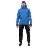 Mountain Equipment Tupilak Men's GORE-TEX Jacket in Atlantic Blue - Front View on Model