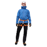 Mountain Equipment Tupilak Men's GORE-TEX Jacket in Atlantic Blue - Full Length View on Model