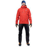 Mountain Equipment Tupilak Men's GORE-TEX Jacket in Chili Red - Full Length View on Model