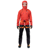 Mountain Equipment Tupilak Men's GORE-TEX Jacket in Chili Red - Harness View on Model
