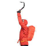 Mountain Equipment Tupilak Men's GORE-TEX Jacket in Chili Red - Ice Axe View on Model
