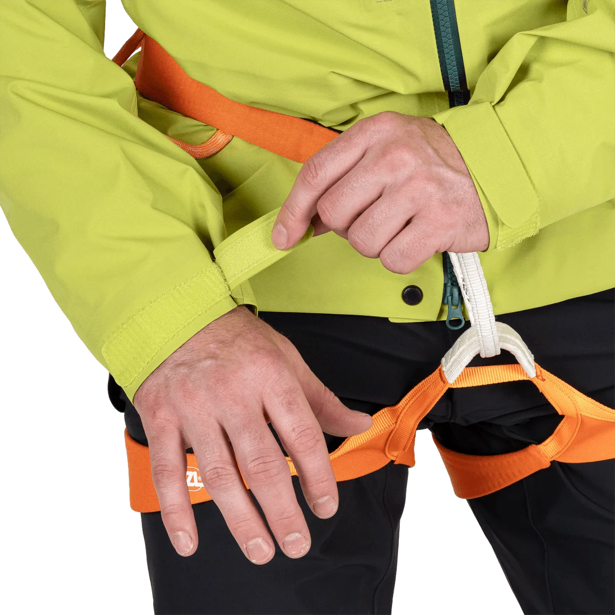 Mountain Equipment Tupilak Men's GORE-TEX Jacket in Vine Green - Harness Climbing Model