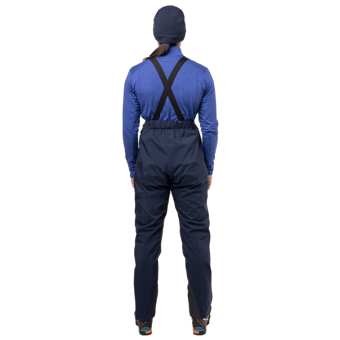 Mountain Equipment Tupilak Women's GORE-TEX Pant in Cosmos - Back View on Model