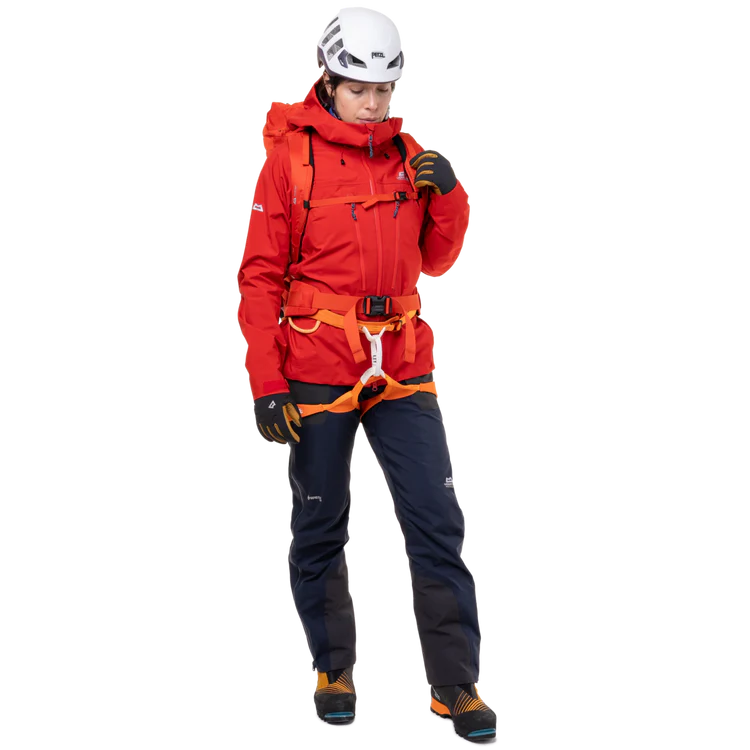 Mountain Equipment Tupilak Women's GORE-TEX Pant in Cosmos - Climbing View on Model