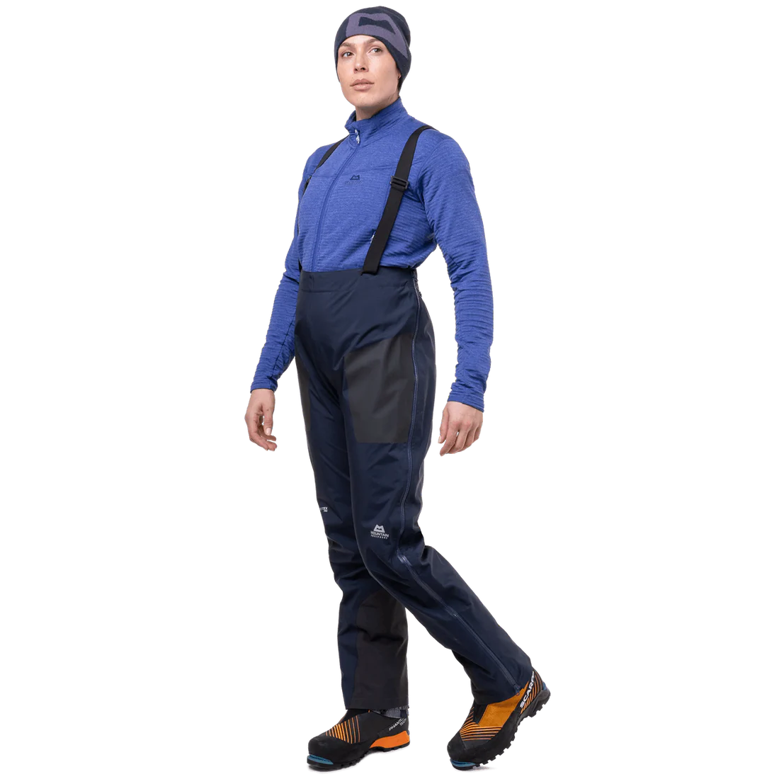 Mountain Equipment Tupilak Women's GORE-TEX Pant in Cosmos - Side View on Model