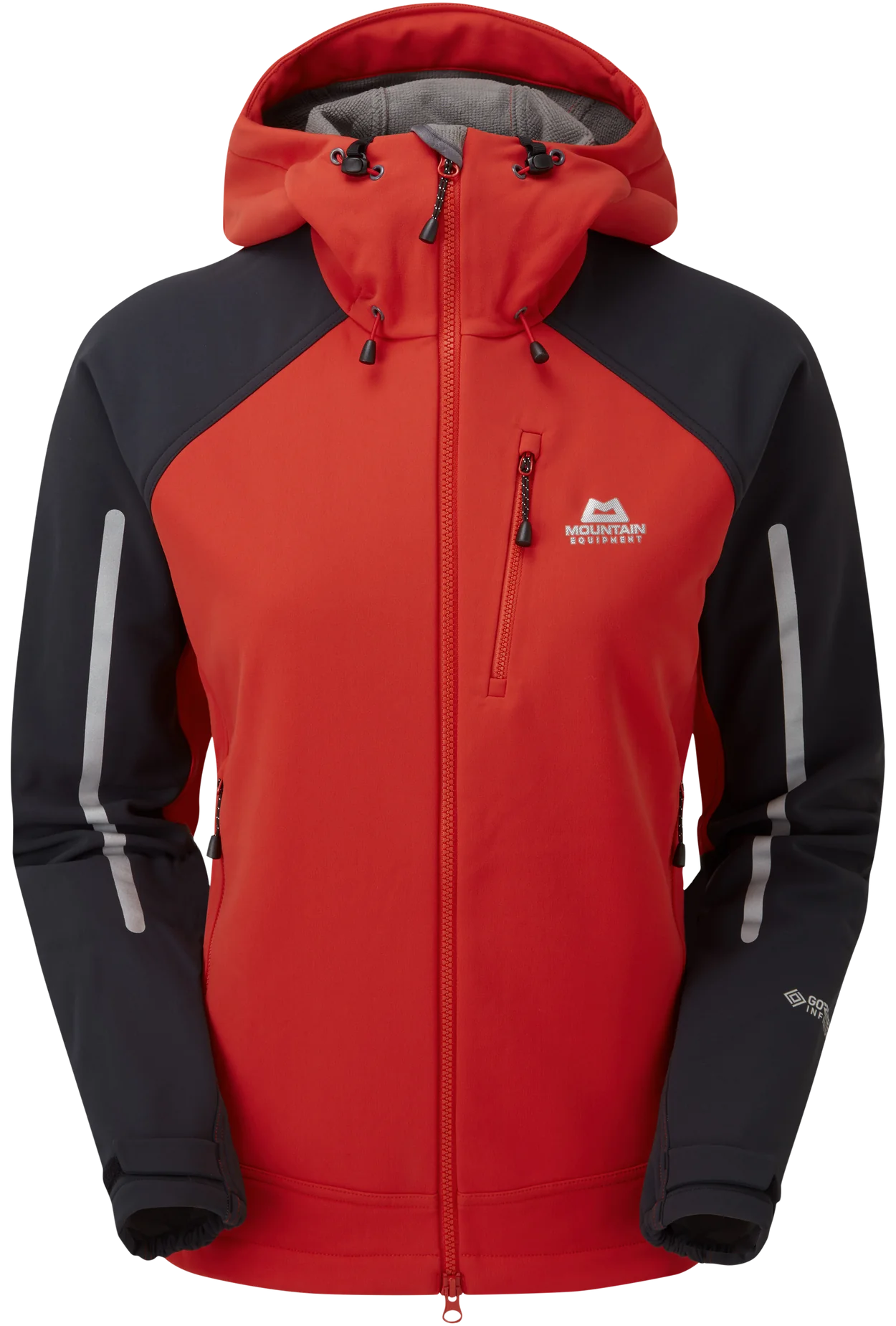 Mountain Equipment Vulcan MRT Women's Jacket in Imperial Red/Black - Front