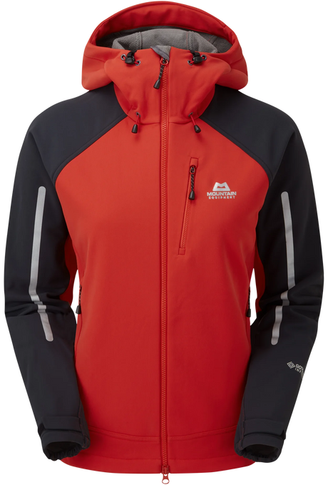 Mountain Equipment Vulcan MRT Women's Jacket in Imperial Red/Black - Front