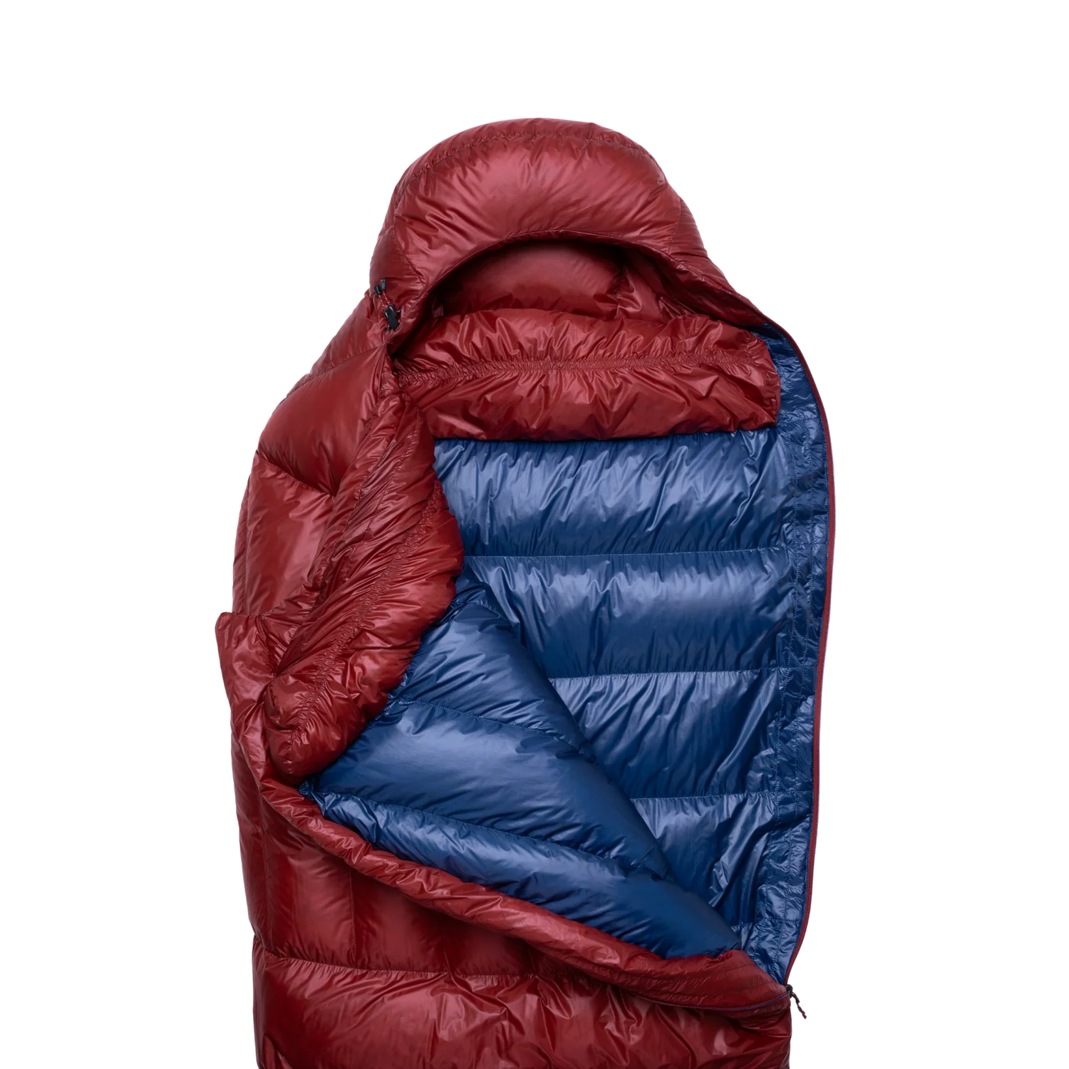 Mountain Equipment Xenith III Sleeping Bag in Merlot - Open