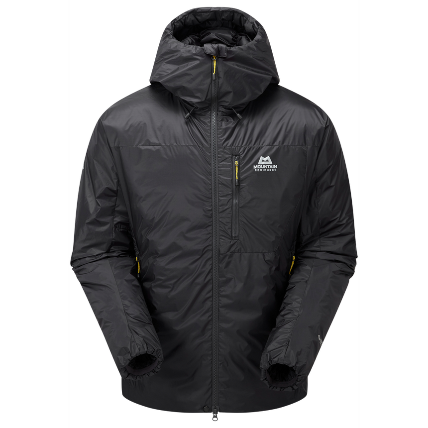 Mountain Equipment Xeros Men's Jacket in Obsidian - Flat Lay Front