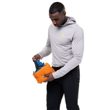 Mountain Equipment Aerotherm Men's Vest Outdoor Action Atlantic/Blue Nights- Packed