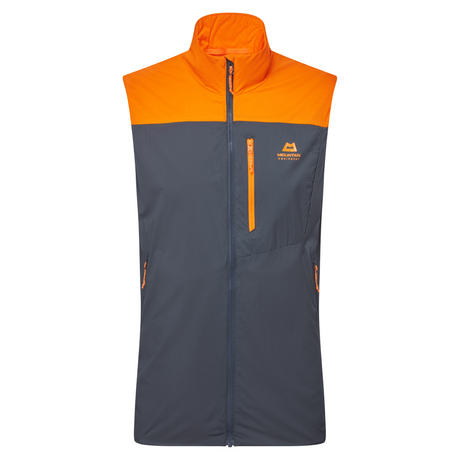 Mountain Equipment Aerotherm Men's Vest Outdoor Action BlueNights Ember- Front