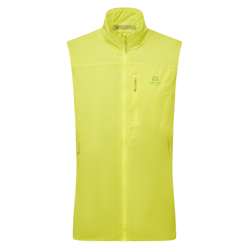 Mountain Equipment Aerotherm Men's Vest Outdoor Action Vine Green- Front