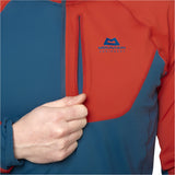 Mountain Equipment Aiguille Hooded Men's Top Outdoor Action Dusk/Red Rock - Chest Pocket