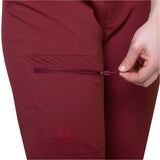 Mountain Equipment Altun Women's Pant Outdoor Action Cabernet- Thigh Pocket