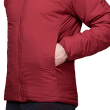 Mountain Equipment Andola Mens Jacket Outdoor Action Merlot- Zipped Handwarmer Pocket