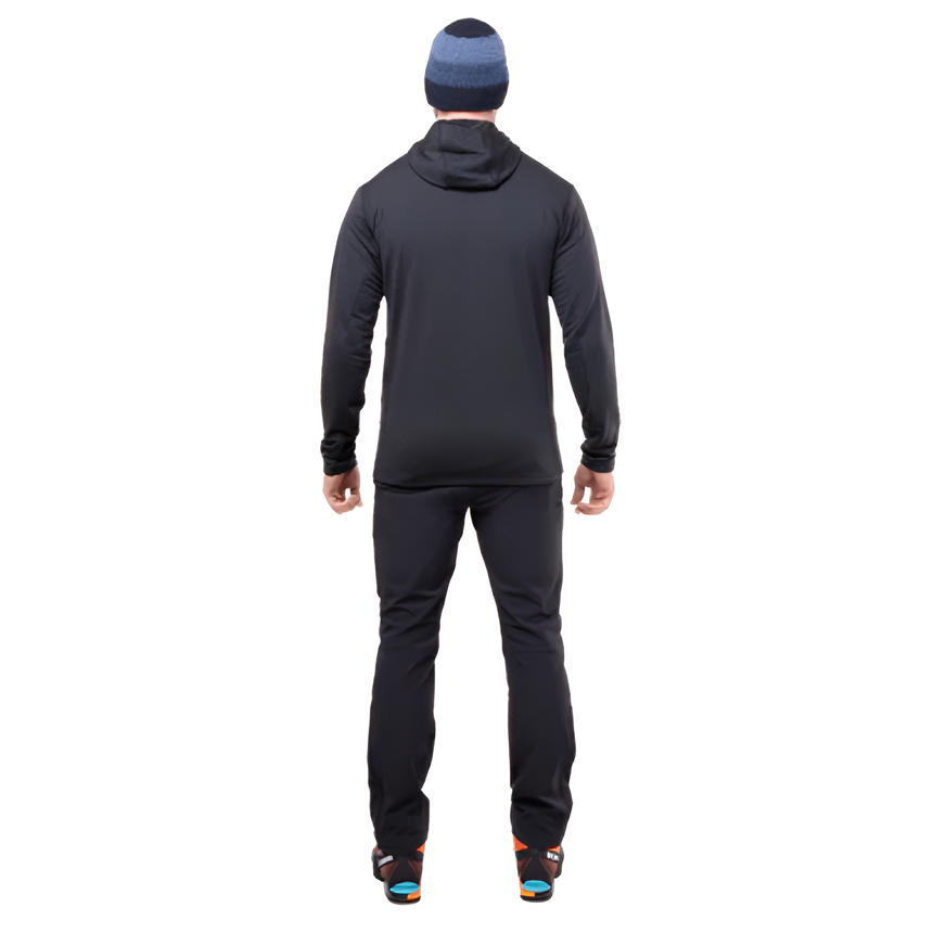 Mountain Equipment Apiro Hooded Men's Jacket Outdoor Action Black- Back Fit