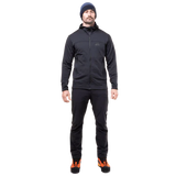 Mountain Equipment Apiro Hooded Men's Jacket Outdoor Action Black- Front Fit on Model