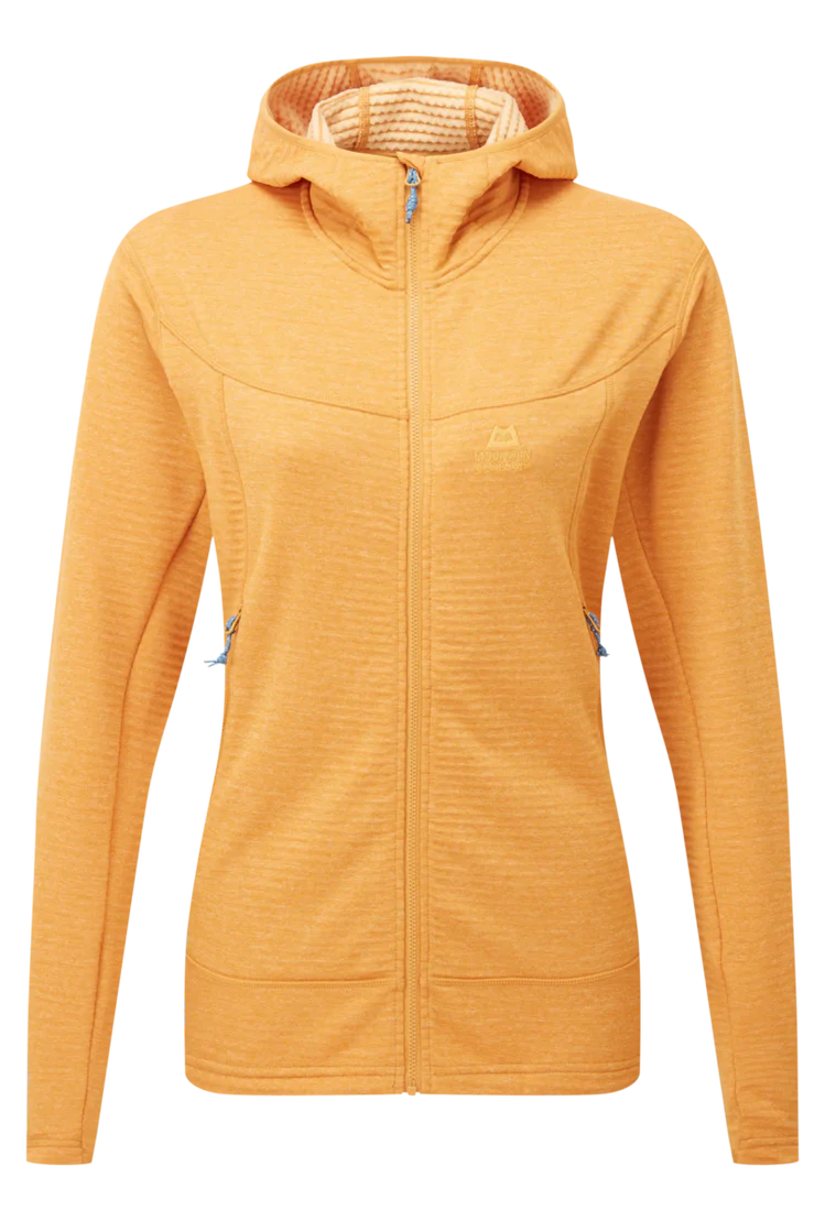 Mountain Equipment Apiro Hooded Women's Jacket Outdoor Action Butterscotch- Front