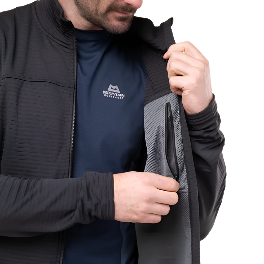 Mountain Equipment Apiro Men's Jacket Outdoor Action Black- Zipped Inner Pocket